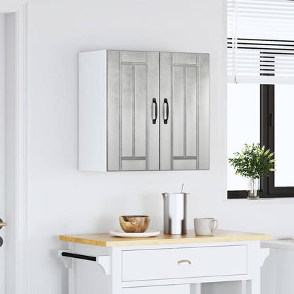 vidaXL Kitchen Wall Cabinet Lucca Concrete Grey Engineered Wood 4