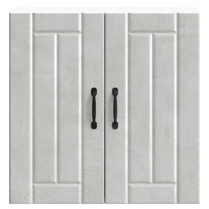 vidaXL Kitchen Wall Cabinet Lucca Concrete Grey Engineered Wood 5
