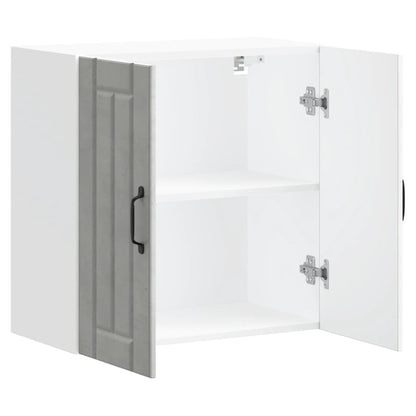 vidaXL Kitchen Wall Cabinet Lucca Concrete Grey Engineered Wood 6
