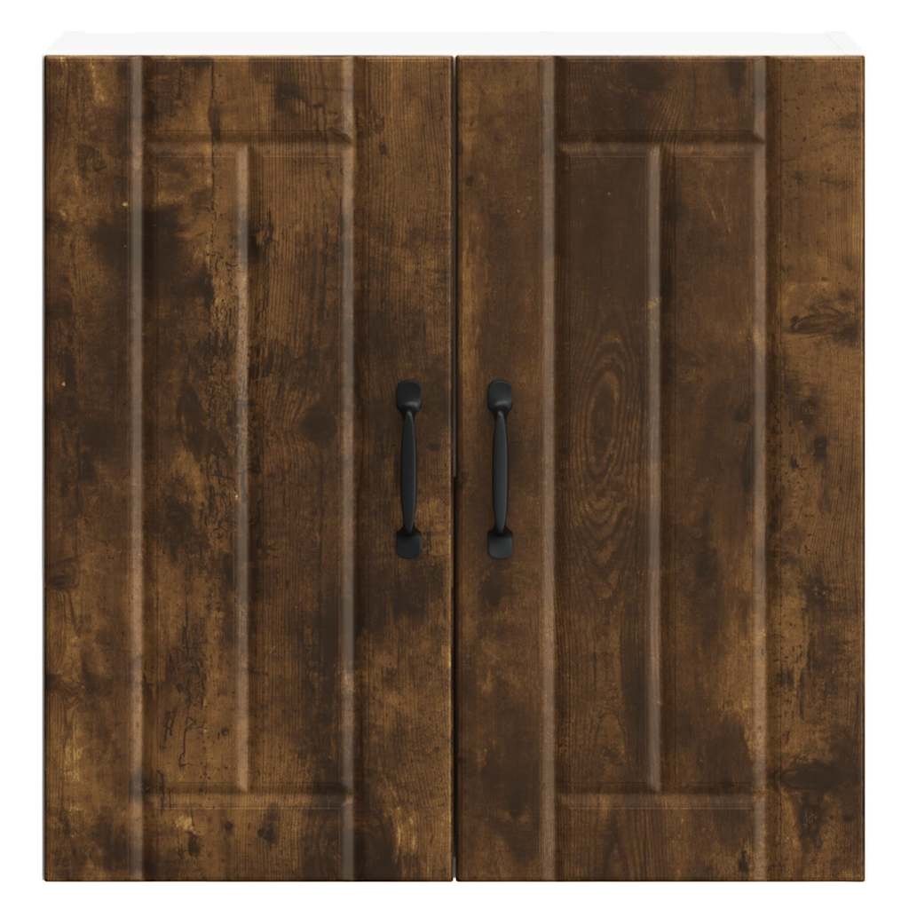 vidaXL Kitchen Wall Cabinet Lucca Smoked Oak Engineered Wood 5