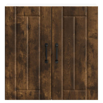 vidaXL Kitchen Wall Cabinet Lucca Smoked Oak Engineered Wood 5