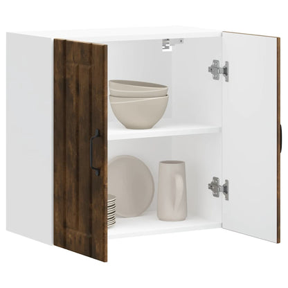 vidaXL Kitchen Wall Cabinet Lucca Smoked Oak Engineered Wood 1