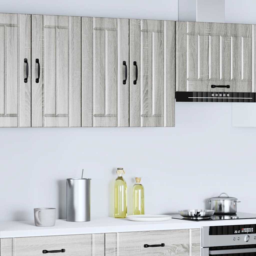 vidaXL Kitchen Wall Cabinet Lucca Grey Sonoma Engineered Wood 3