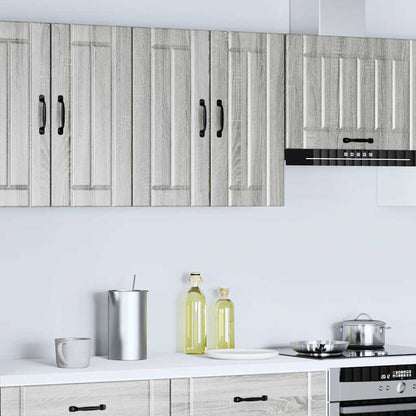 vidaXL Kitchen Wall Cabinet Lucca Grey Sonoma Engineered Wood 3