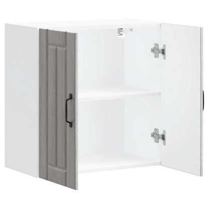 vidaXL Kitchen Wall Cabinet Lucca Grey Sonoma Engineered Wood 6