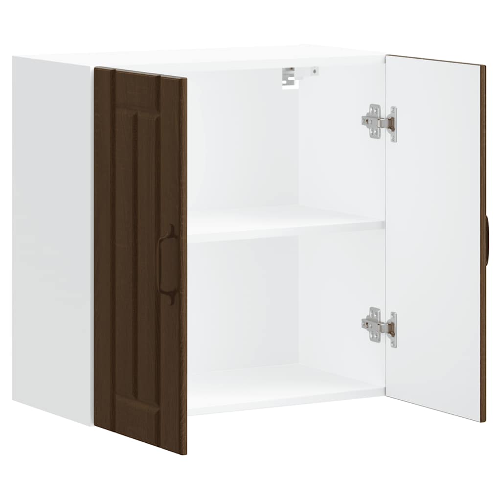 vidaXL Kitchen Wall Cabinet Lucca Brown Oak Engineered Wood 6
