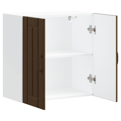 vidaXL Kitchen Wall Cabinet Lucca Brown Oak Engineered Wood 6