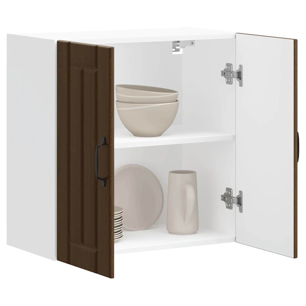 vidaXL Kitchen Wall Cabinet Lucca Brown Oak Engineered Wood 1