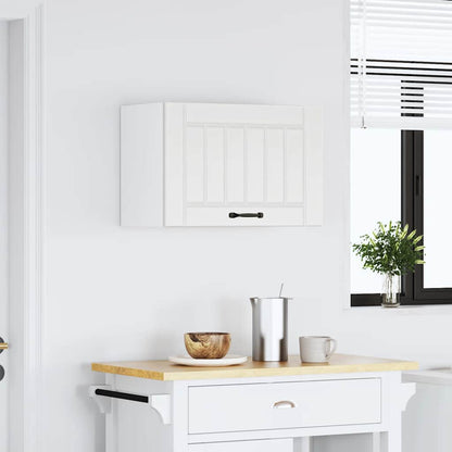 vidaXL Kitchen Wall Cabinet Lucca White Engineered Wood 4