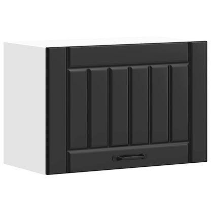 vidaXL Kitchen Wall Cabinet Lucca Black Engineered Wood 2
