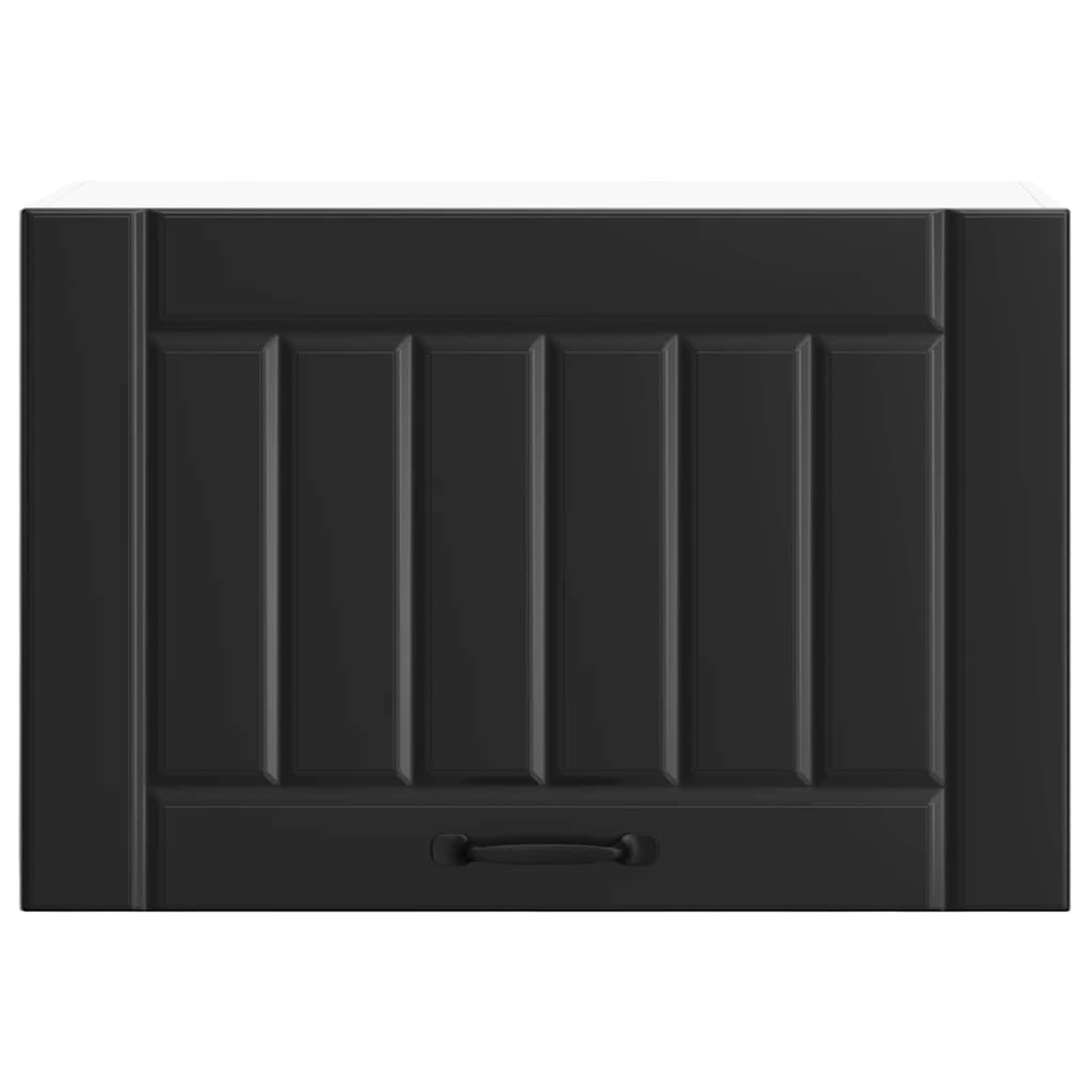 vidaXL Kitchen Wall Cabinet Lucca Black Engineered Wood 5