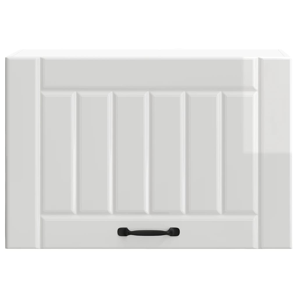 vidaXL Kitchen Wall Cabinet Lucca High Gloss White Engineered Wood 5