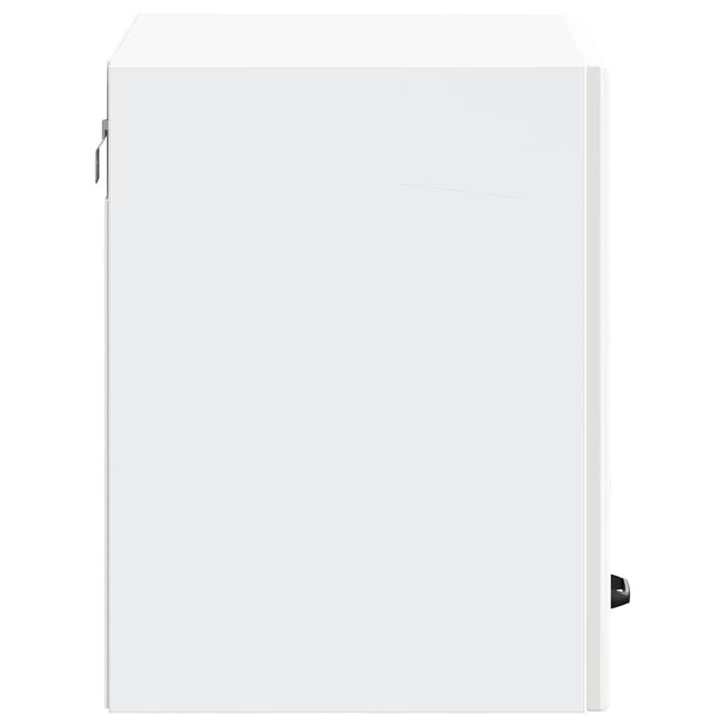 vidaXL Kitchen Wall Cabinet Lucca High Gloss White Engineered Wood 6