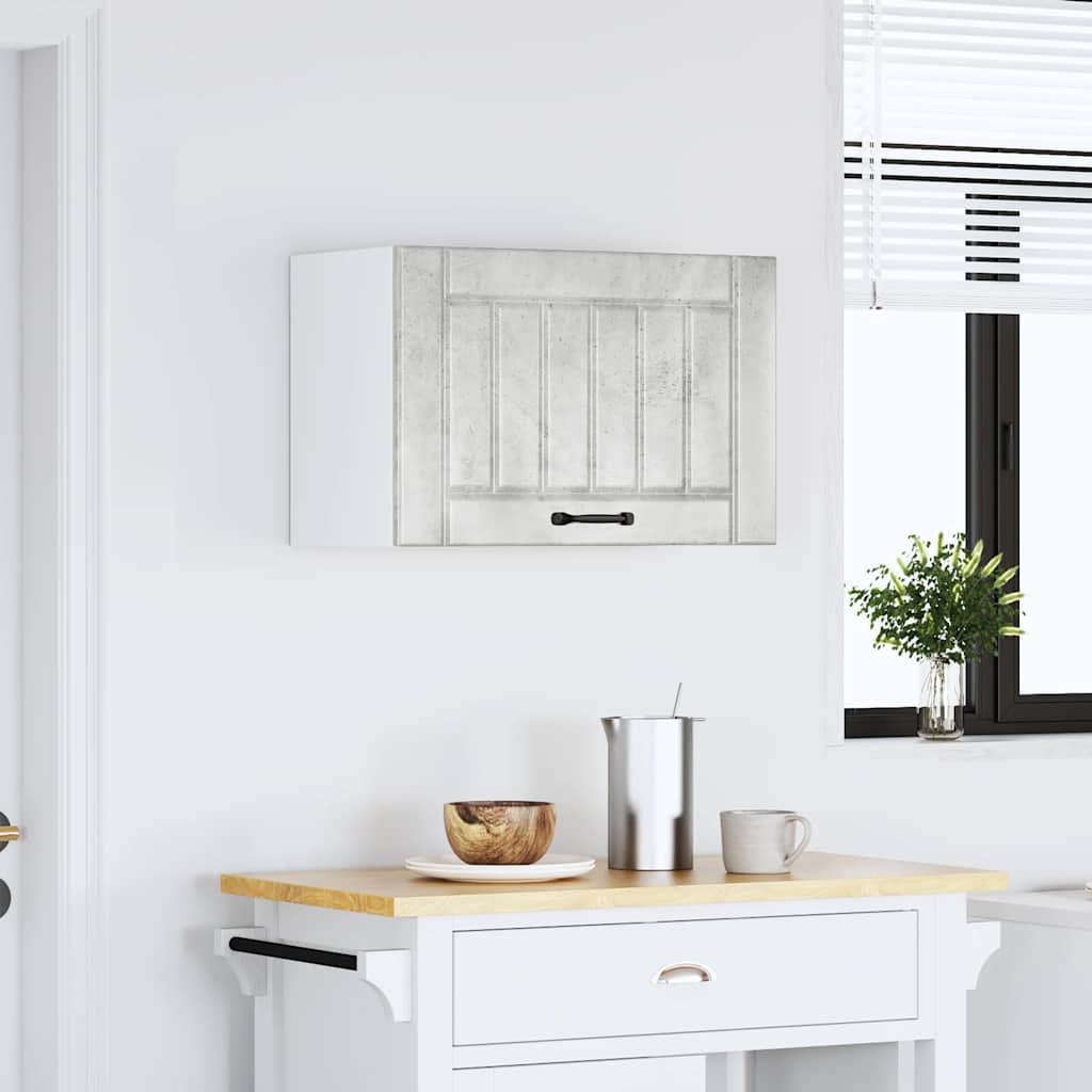 vidaXL Kitchen Wall Cabinet Lucca Concrete Grey Engineered Wood 3