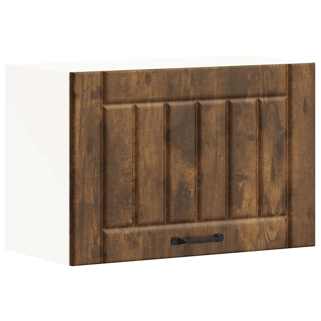vidaXL Kitchen Wall Cabinet Lucca Smoked Oak Engineered Wood 2