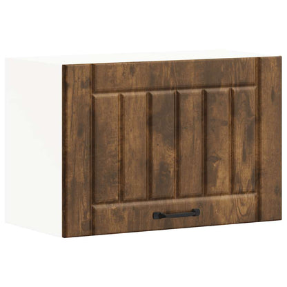 vidaXL Kitchen Wall Cabinet Lucca Smoked Oak Engineered Wood 2