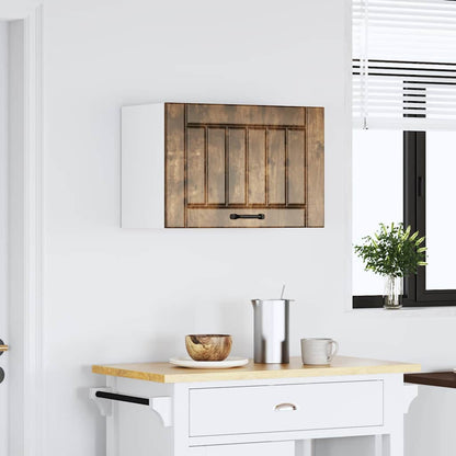 vidaXL Kitchen Wall Cabinet Lucca Smoked Oak Engineered Wood 3