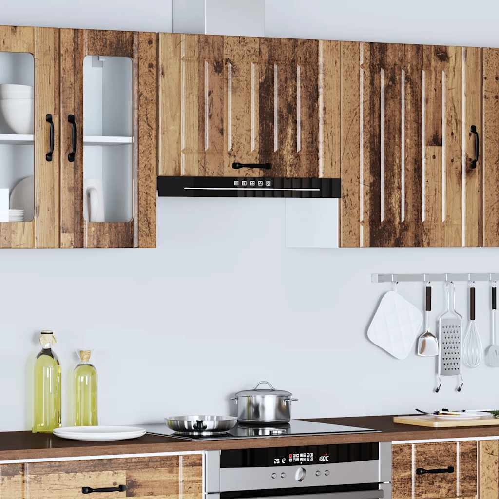 vidaXL Kitchen Wall Cabinet Lucca Old Wood Engineered Wood 4