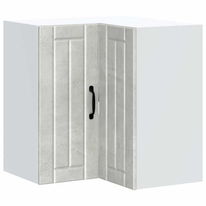 vidaXL Kitchen Wall Corner Cabinet Lucca Concrete Grey Engineered Wood 2