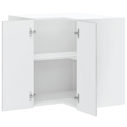 vidaXL Kitchen Wall Corner Cabinet Lucca Concrete Grey Engineered Wood 5