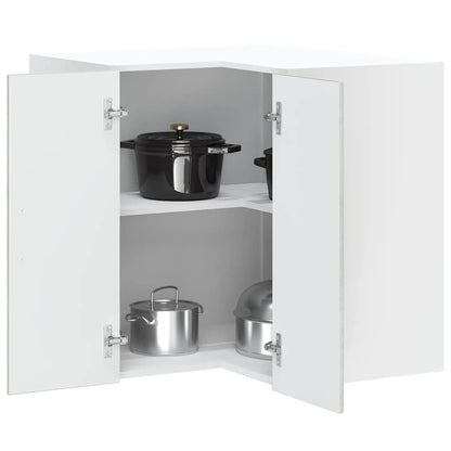 vidaXL Kitchen Wall Corner Cabinet Lucca Concrete Grey Engineered Wood 1