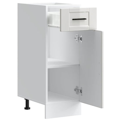 vidaXL Kitchen Base Cabinet Porto High Gloss White Engineered Wood 5