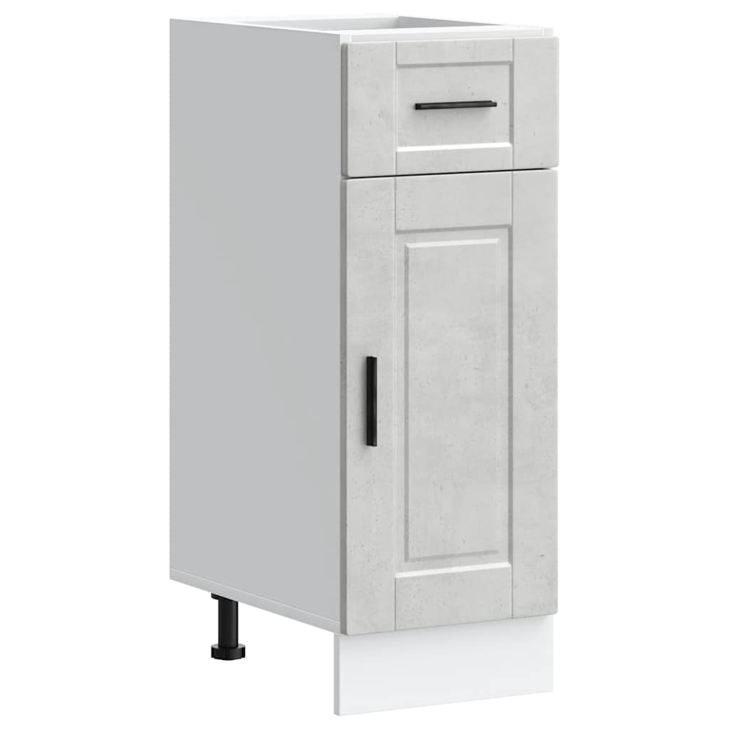 vidaXL Kitchen Base Cabinet Porto Concrete Grey Engineered Wood 2