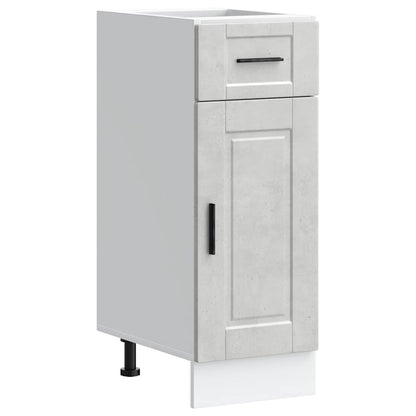 vidaXL Kitchen Base Cabinet Porto Concrete Grey Engineered Wood 2