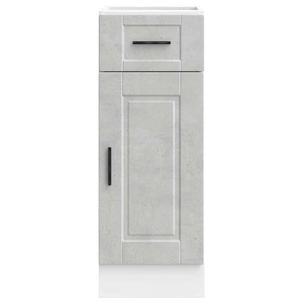 vidaXL Kitchen Base Cabinet Porto Concrete Grey Engineered Wood 4