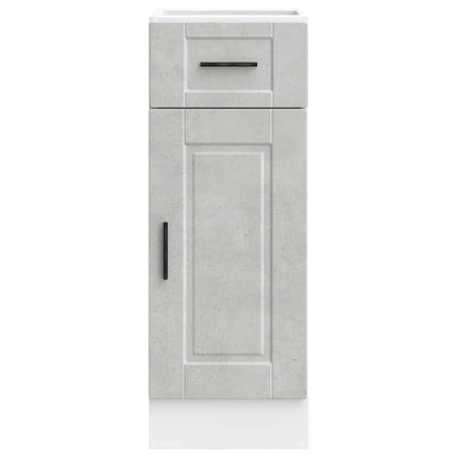 vidaXL Kitchen Base Cabinet Porto Concrete Grey Engineered Wood 4