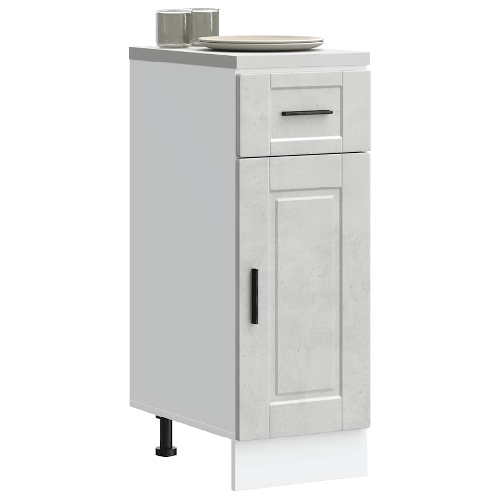vidaXL Kitchen Base Cabinet Porto Concrete Grey Engineered Wood 1
