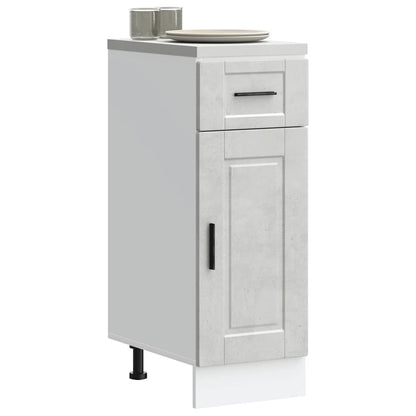 vidaXL Kitchen Base Cabinet Porto Concrete Grey Engineered Wood 1