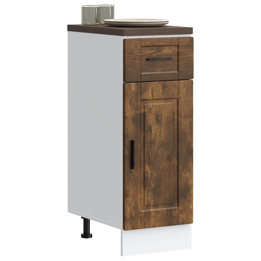 vidaXL Kitchen Base Cabinet Porto Smoked Oak Engineered Wood 1