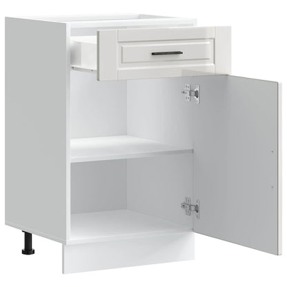 vidaXL Kitchen Base Cabinet Porto High Gloss White Engineered Wood 5