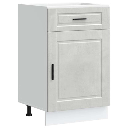 vidaXL Kitchen Base Cabinet Porto Concrete Grey Engineered Wood 2