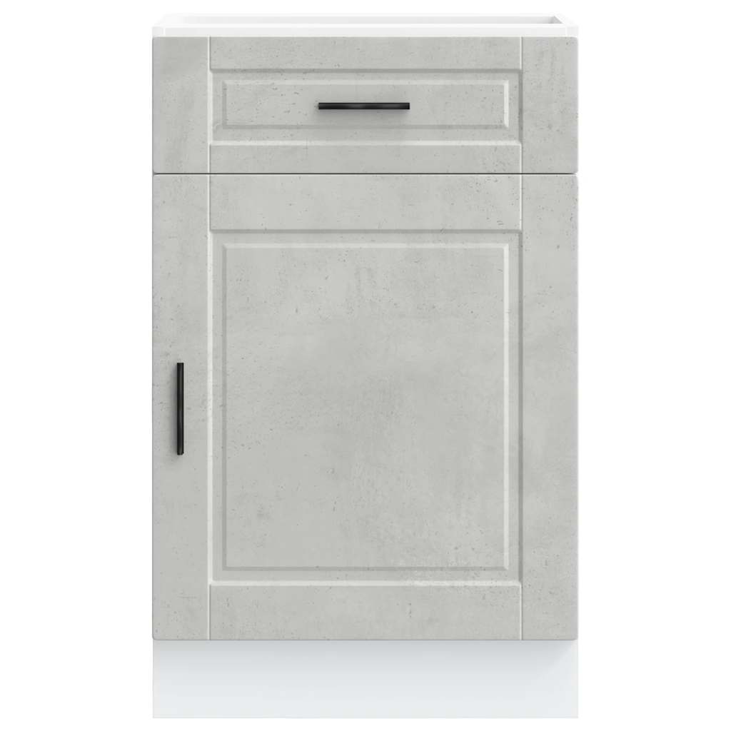 vidaXL Kitchen Base Cabinet Porto Concrete Grey Engineered Wood 4