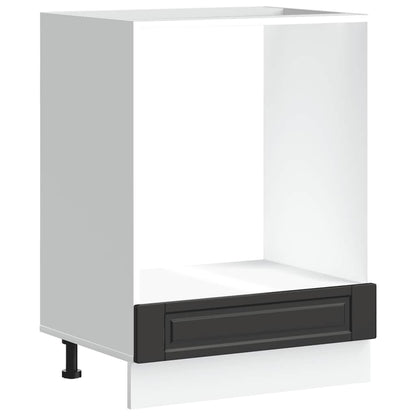 vidaXL Oven Cabinet Porto Black Engineered Wood 2