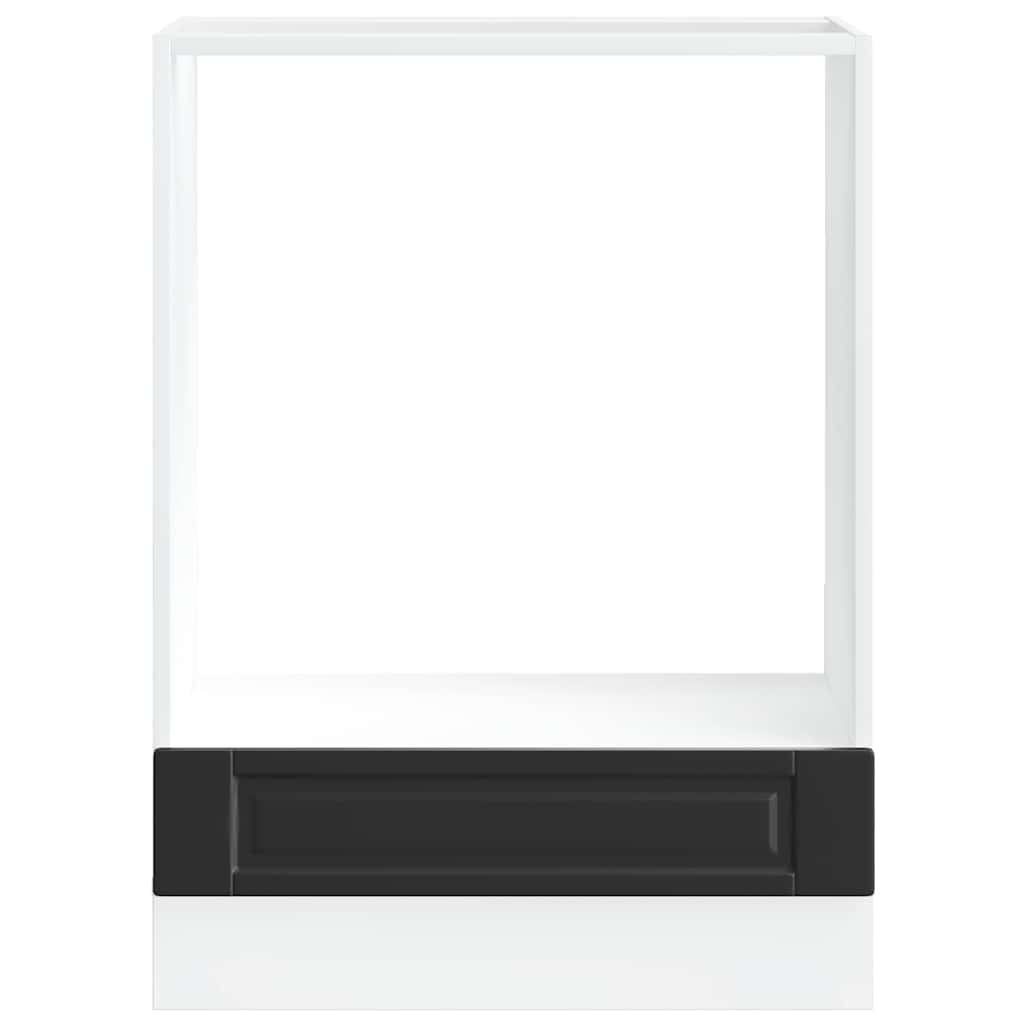 vidaXL Oven Cabinet Porto Black Engineered Wood 4