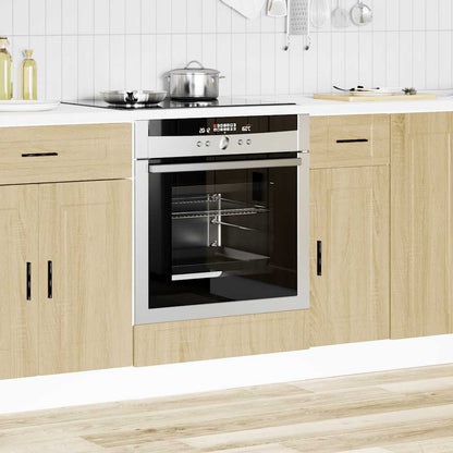 vidaXL Oven Cabinet Porto Sonoma Oak Engineered Wood 3