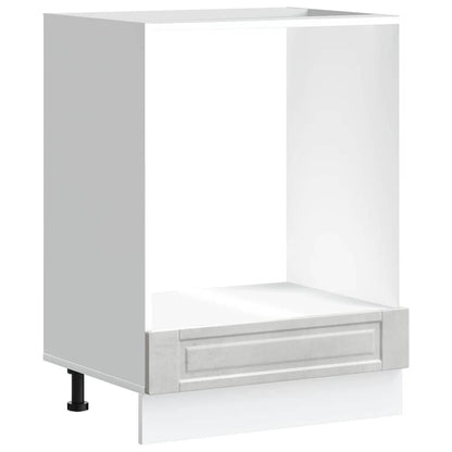 vidaXL Oven Cabinet Porto Concrete Grey Engineered Wood 2