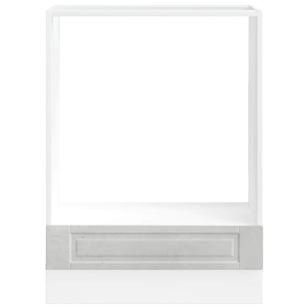 vidaXL Oven Cabinet Porto Concrete Grey Engineered Wood 4