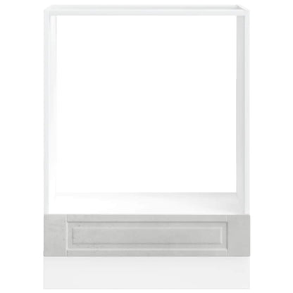 vidaXL Oven Cabinet Porto Concrete Grey Engineered Wood 4
