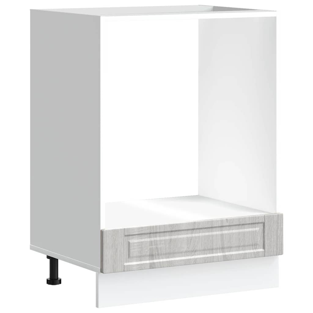vidaXL Oven Cabinet Porto Grey Sonoma Engineered Wood 2