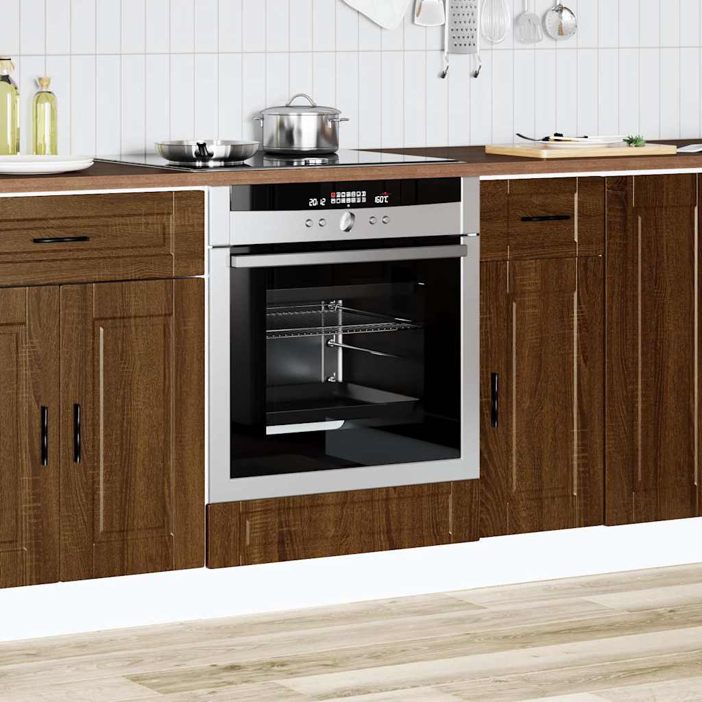 vidaXL Oven Cabinet Porto Brown Oak Engineered Wood 3