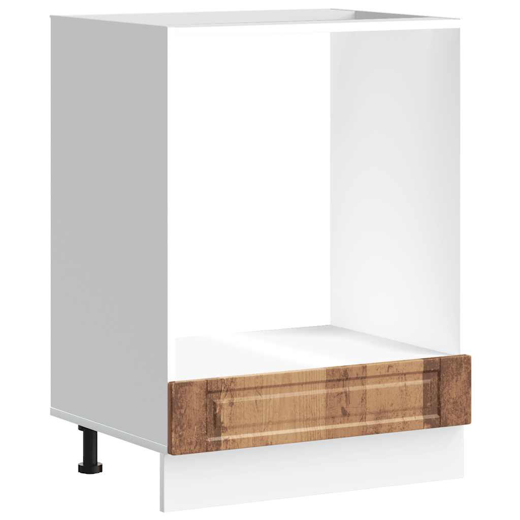 vidaXL Oven Cabinet Porto Old Wood Engineered Wood 2