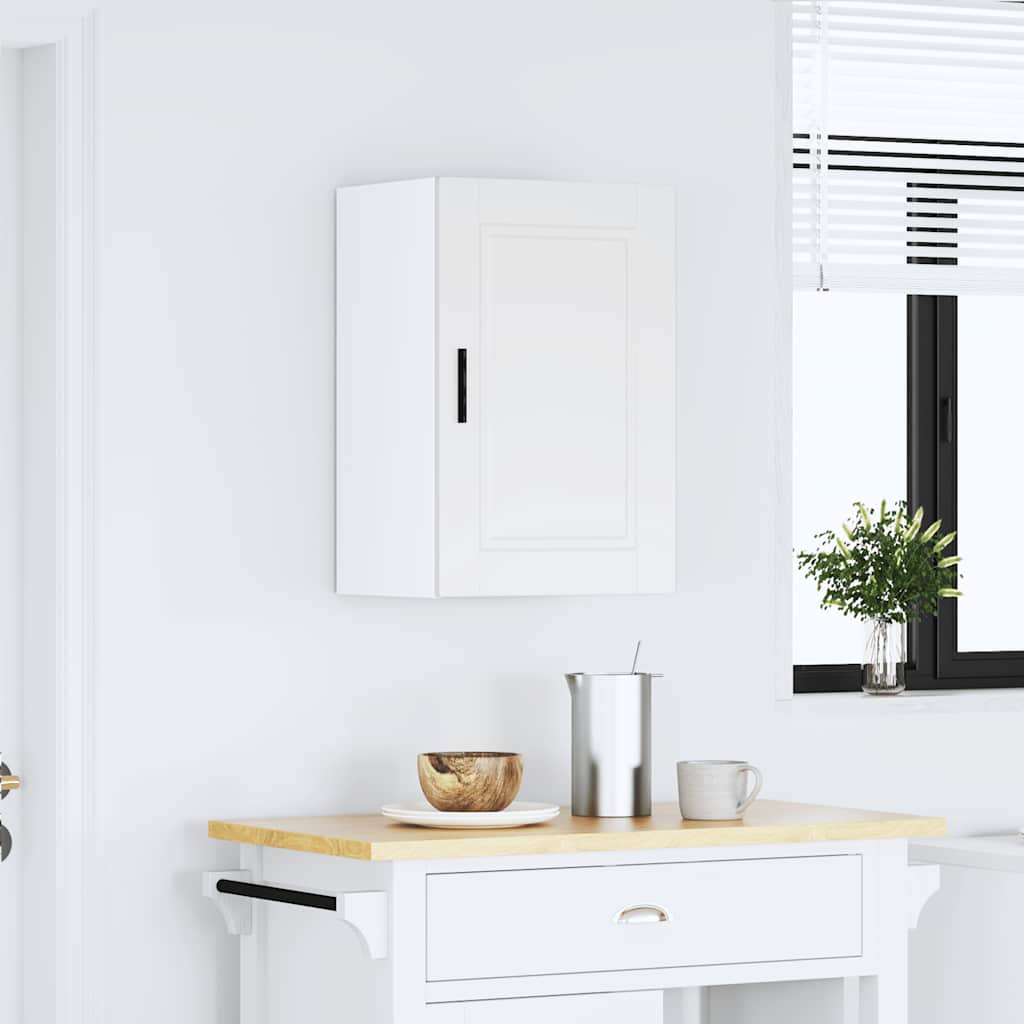 vidaXL Kitchen Wall Cabinet Porto White Engineered Wood 3