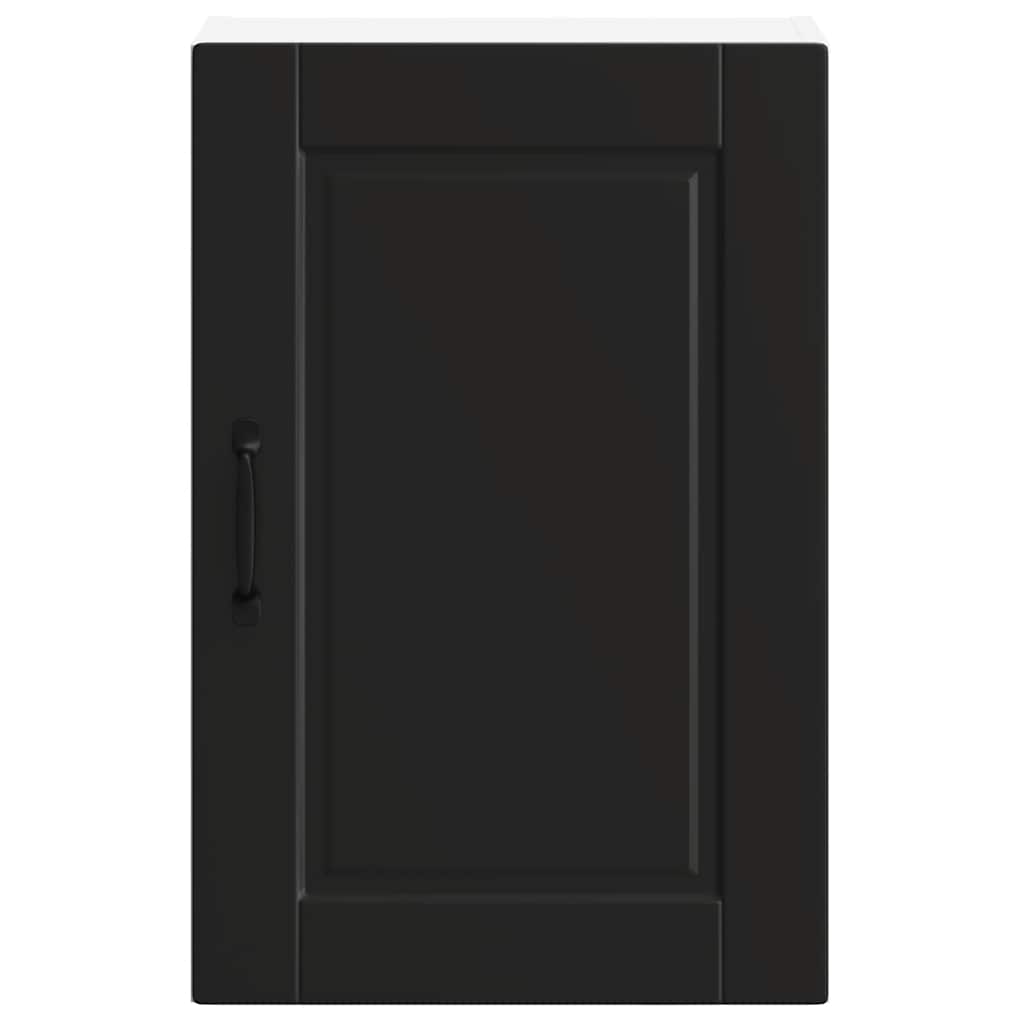 vidaXL Kitchen Wall Cabinet Porto Black Engineered Wood 5