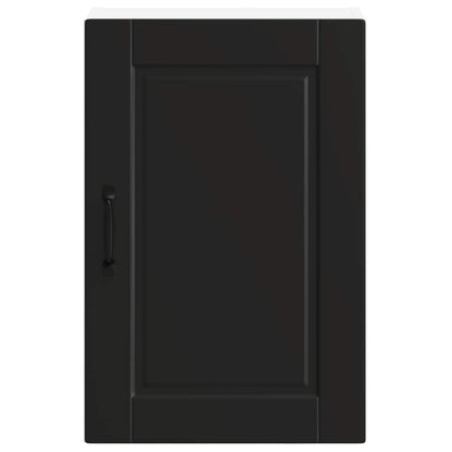 vidaXL Kitchen Wall Cabinet Porto Black Engineered Wood 5