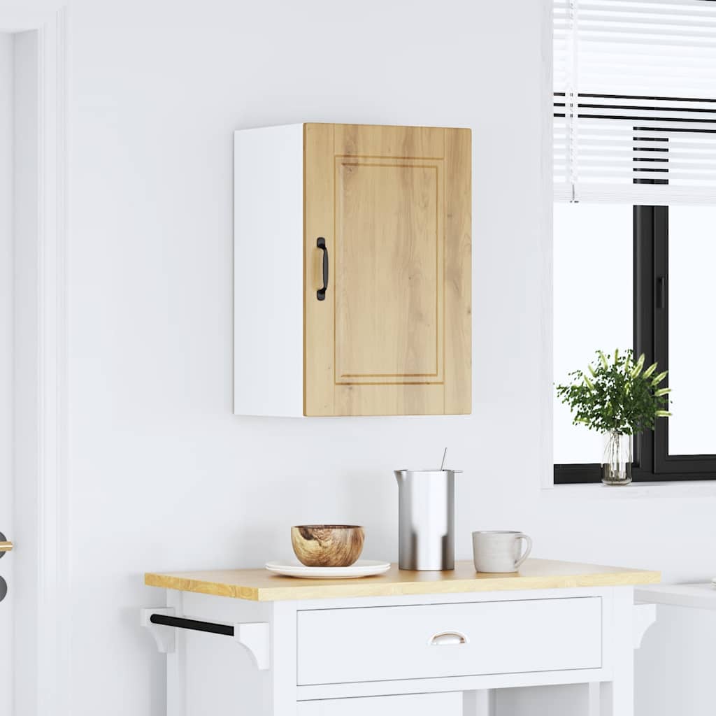 vidaXL Kitchen Wall Cabinet Porto Artisan Oak Engineered Wood 3