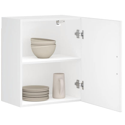 vidaXL Kitchen Wall Cabinet with Glass Door "Porto" White